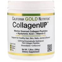 California Gold Nutrition CollagenUP 5000 mg + Hyaluronic Acid + Vit C (206 г) Рыбный коллаген