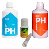 Комплект регуляторов кислотности E-MODE (pH Up 0,5л + pH Down 0,5л + pH Тест 30мл) 3шт