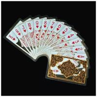 Карты для покера пластиковые прозрачные / Прозрачные карты игральные пластиковые 100%/ Покер