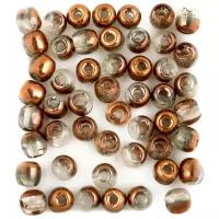 Стеклянные чешские бусины, круглые, Glass Pressed Beads, 2 мм, цвет Crystal Capri Gold, 150 шт. (00030-27101*3)