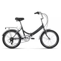 Городской велосипед FORWARD Arsenal 20 2.0 (2022) темно-серый/зеленый 14" (требует финальной сборки)