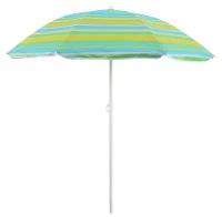 Зонт пляжный - Модерн, с механизмом наклона, серебряным покрытием, d=180 cм, h=195 см, цвет микс
