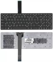 Клавиатура для ноутбука Asus R752MA, черная без рамки, Г-образный Enter