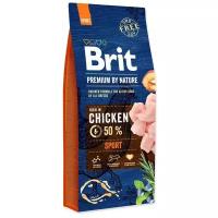 Корм для активных взрослых собак Brit Premium by Nature Sport 15 кг