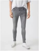 Брюки-джинсы KOTON MEN, 2WAM40051BD, цвет: GREY, размер: 36 32