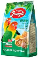 Корм Happy Jungle для средних попугаев, 500 гр