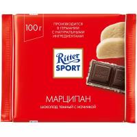 Шоколад Ritter Sport темный с начинкой марципан 100г