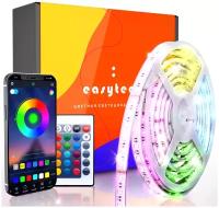 Светодиодная многоцветная LED лента SimpleShop с управлением через приложение и пульт, самоклеящаяся, RGB, диоды SMD5050, IP65, 30 LED/m, 5м