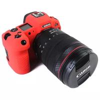 Защитный силиконовый чехол MyPads для фотоаппарата Canon EOS R ультра-тонкая полимерная из мягкого качественного силикона красный