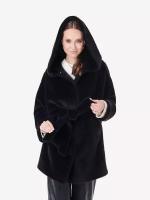 Пальто женское ZARYA MODY М-1010 Норка (Черный, 42 (164-84-92))