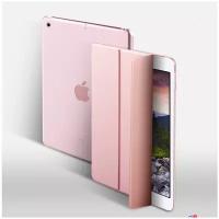 Чехол-обложка MyPads для Apple iPad 9.7 (2017) и Apple iPad 9.7 (2018) - A1822, A1823, A1893, A1954 тонкий умный кожаный с функцией смарт включения-выключения розовый