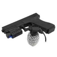 Игрушка детская Пистолет /Пневматика/Лазерный прицел/22 см./500 пулек в комплекте(SH)