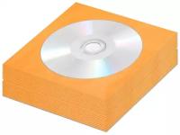 Диск CD-R CMC 700Mb 52x non-print (без покрытия) в бумажном конверте с окном, оранжевый