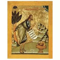 Икона Святой Иоанн Предтеча (Креститель) 15 век, 10х12.5 см