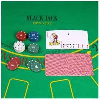 Покер, набор для игры (карты 54 шт, фишки 24 шт с номинал.) микс