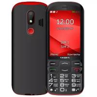 Телефон teXet TM-B409, черный/красный