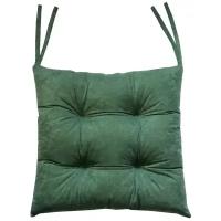 Подушка на стул Матекс Velours, 42х42х13 см green
