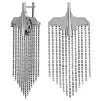 POKROVSKY Серебряные серьги с цепями 0221401-00245