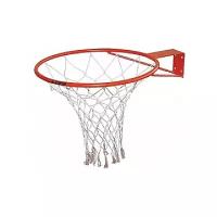 Кольцо баскетбольное М- Торг №7 с сеткой 45 см красный