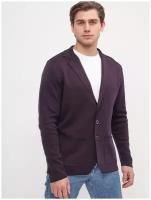 Пиджак трикотажный мужской GREG G136-KF-жаккард (бордо470), Полуприталенный силуэт / Regular fit, цвет Бордовый, размер 56