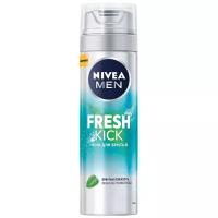 Пена для бритья Nivea Men "Fresh Kick" приятная свежесть с мятой, 200 мл