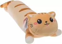 Мягкая игрушка-подушка "Кот Батон" бежевый, 50 см
