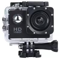Экшн камера HUD, Premium HD cam 1080p+ / Водостойкая, усиленный аккумулятор, угол 140 гр / LSD 2.0" экран / 59.3*24.6*41.1мм / цвет: черный