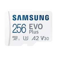 256GB Карта памяти MicroSDXC class10 UHS-I U1 A2 V30 SAMSUNG EVO+ с адаптером (скорость чтения 130MB/s) NEW