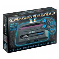 Игровая приставка SEGA Magistr Drive 2 (252 игры) (черный/синий)