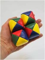 Мячи для жонглирования эконом (набор из 4 штук). Подходят для новичков и детей, легкие и удобные, не укатываются при падении