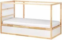 Кровать-чердак ИКЕА КЮРА, размер (ДхШ): 209х99 см, спальное место (ДхШ): 200х90 см, цвет: белый/сосна