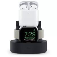 Док-станция Elago Mini Charging Hub для AirPods 1&2/iPhone/Apple Watch, цвет Черный (EST-DUO-BK)