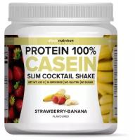 белково-витаминный коктейль "Casein Protein" со вкусом клубники и банана ТМ aTech nutrition 420гр