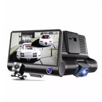 Видеорегистратор с 3 камерами Car DVR Full HD 1080P