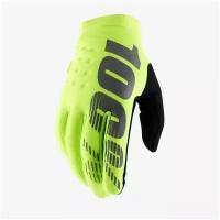 Мотоперчатки подростковые 100% Brisker Youth Glove (Fluo Yellow, L, 2021 (10016-004-06))