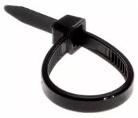 Хомут-стяжка кабельная нейлоновая REXANT 100 x3,6 мм, черная, упаковка 100 шт.