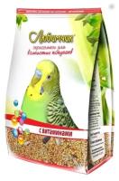 Любимчик Корм с витаминами для волнистых попугаев