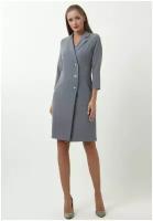 Платье-пиджак женское Эльма МадаМ Т приталенное Серого цвета 50 размера