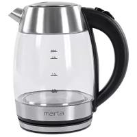 MARTA MT-4562 черный жемчуг чайник стеклянный
