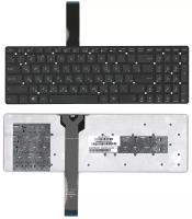 Клавиатура для ноутбука Asus R752MA, русская, черная, плоский Enter