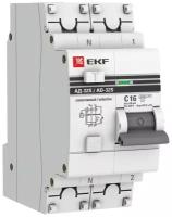Дифференциальный автомат EKF АД-32S 2П 100 мА C 4.5 кА AC 16 А