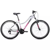 Велосипед FORWARD JADE 27,5 1.2 (27,5" 21 ск. рост 16.5") 2020-2021, серый/розовый, RBKW1M37G065