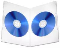 Коробка DVD Box для 2 дисков, 7мм (slim) полупрозрачная