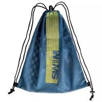 Сетчатый мешок для хранения и переноски плавательного инвентаря, пляжного отдыха "Mesh Bag 2.0", цвет Темно-синий с желтым