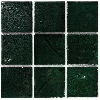 Rust-44-9 Плитка напольная керамическая мозаика Gaudi Rustico зеленый темный квадрат