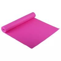 Коврик для йоги 173 × 61 × 0,4 см, цвет розовый