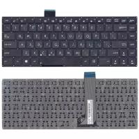 Клавиатура для ноутбука Asus VivoBook S451LB черная без рамки, плоский Enter