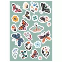 Наклейка Woozzee Разноцветные бабочки NKS-1099-0606