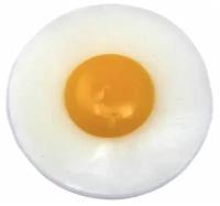 Игрушка прикол Яйцо силиконовое, яичница для праздников и розыгрышей, 1 шт