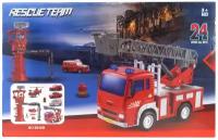Игровой набор «Пожарные, пожарная машина, грузовики, вертолет, башня» с функцией Try Me HK Industries 9936B